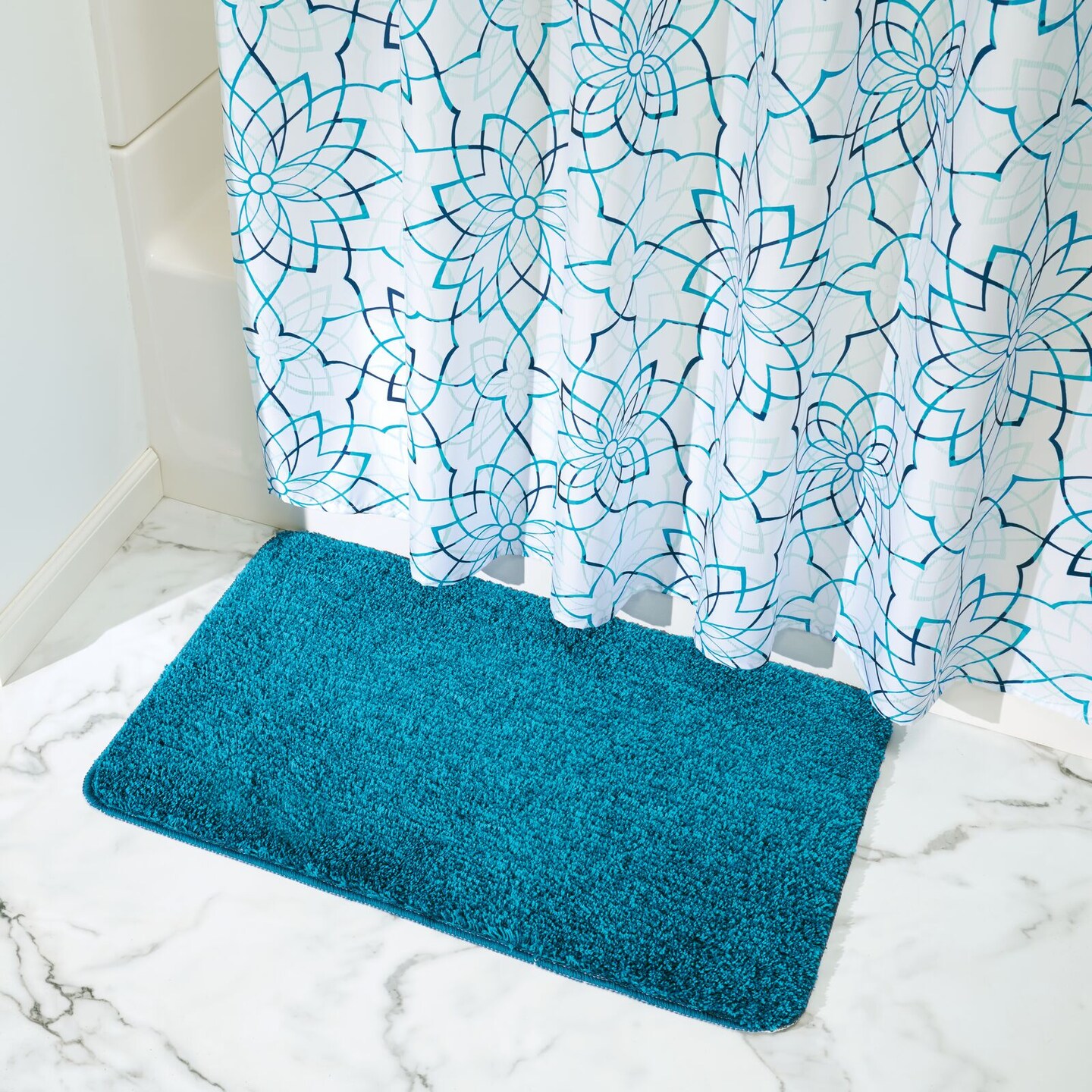 mDesign Heathered Soft Microfiber X-Long Accent Rug Mat/Runner