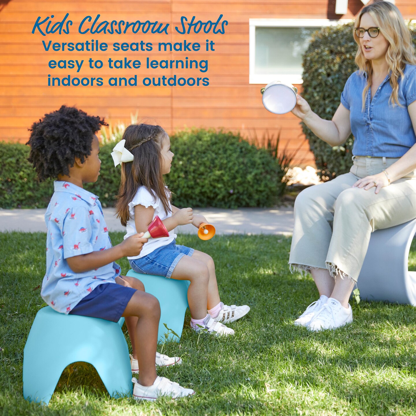Ayana Stool Set, Flexible Seating, 4-Pack