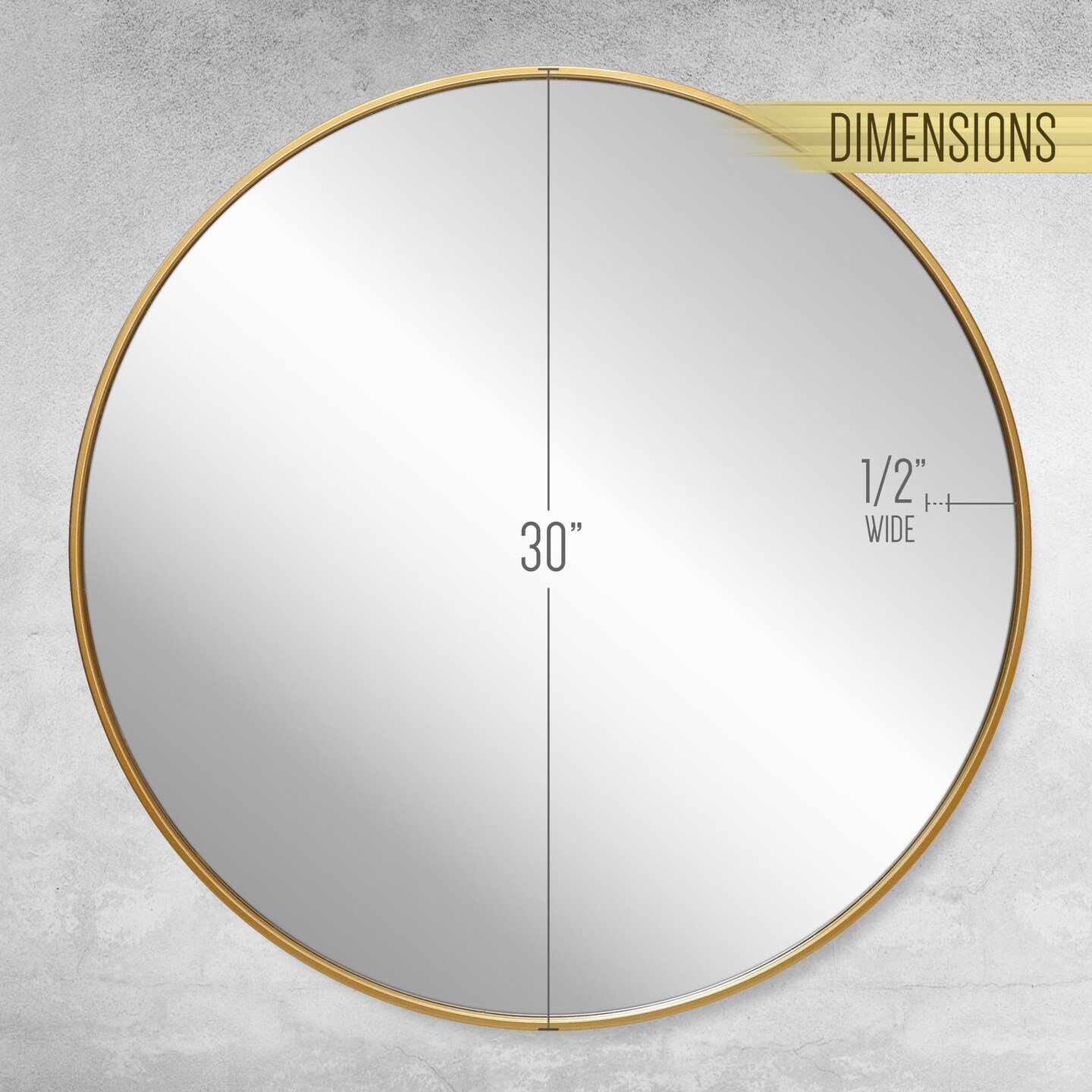 HBCY Creations Wall Mirror for Entryways, Washrooms, Living Rooms and More