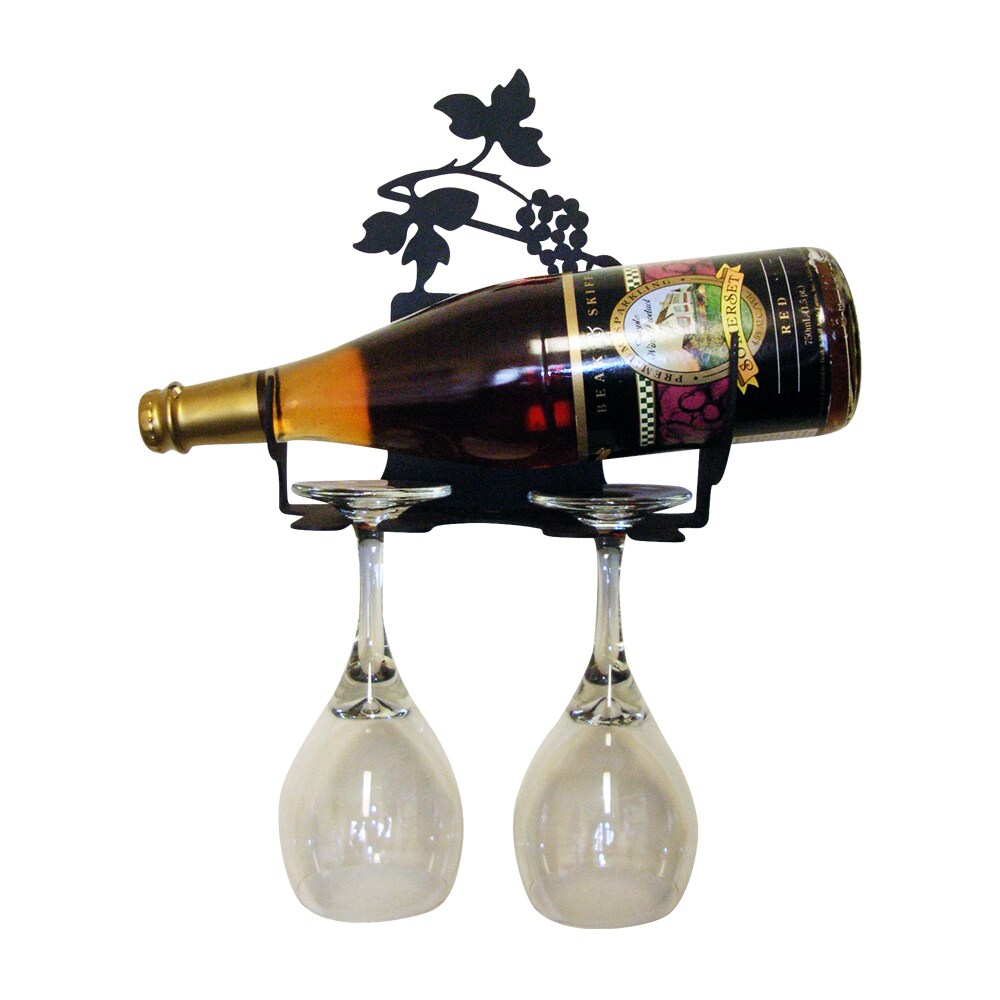 Village Wrought Iron Grapevine Wine Rack - Wall Mount Extra Extra Small