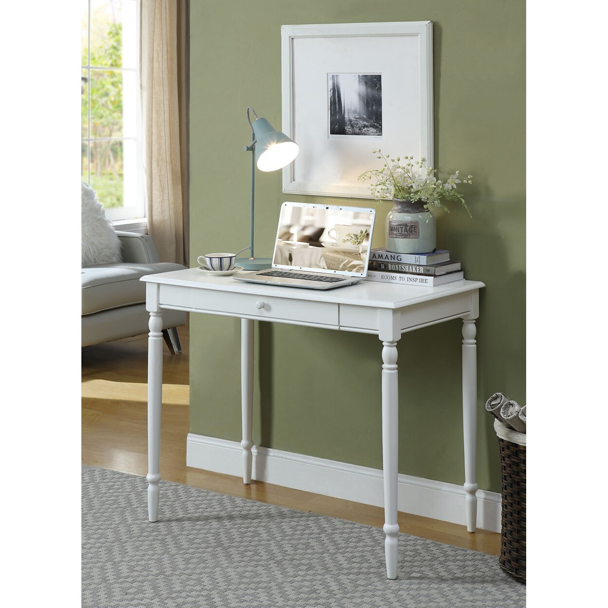 Convenience Concepts French Country Desk, White