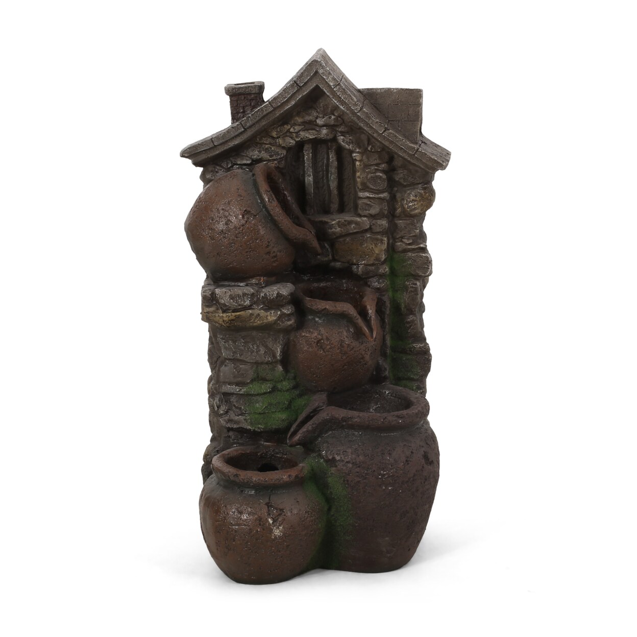 GDFStudio Bartow Outdoor 4 Tier Jar Fountain