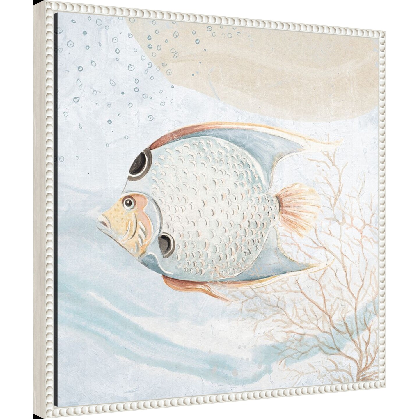 Ocean Oasis Bubbles Tropical Fish by Patricia Pinto Framed Canvas Wall Art