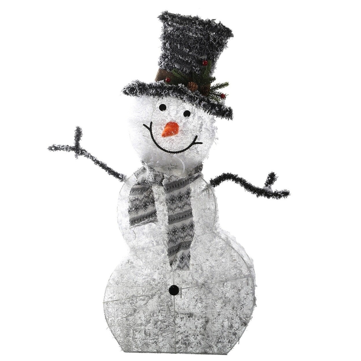 SKUSHOPS LED Christmas Snowman Decoration Light Collapsible Battery Operated