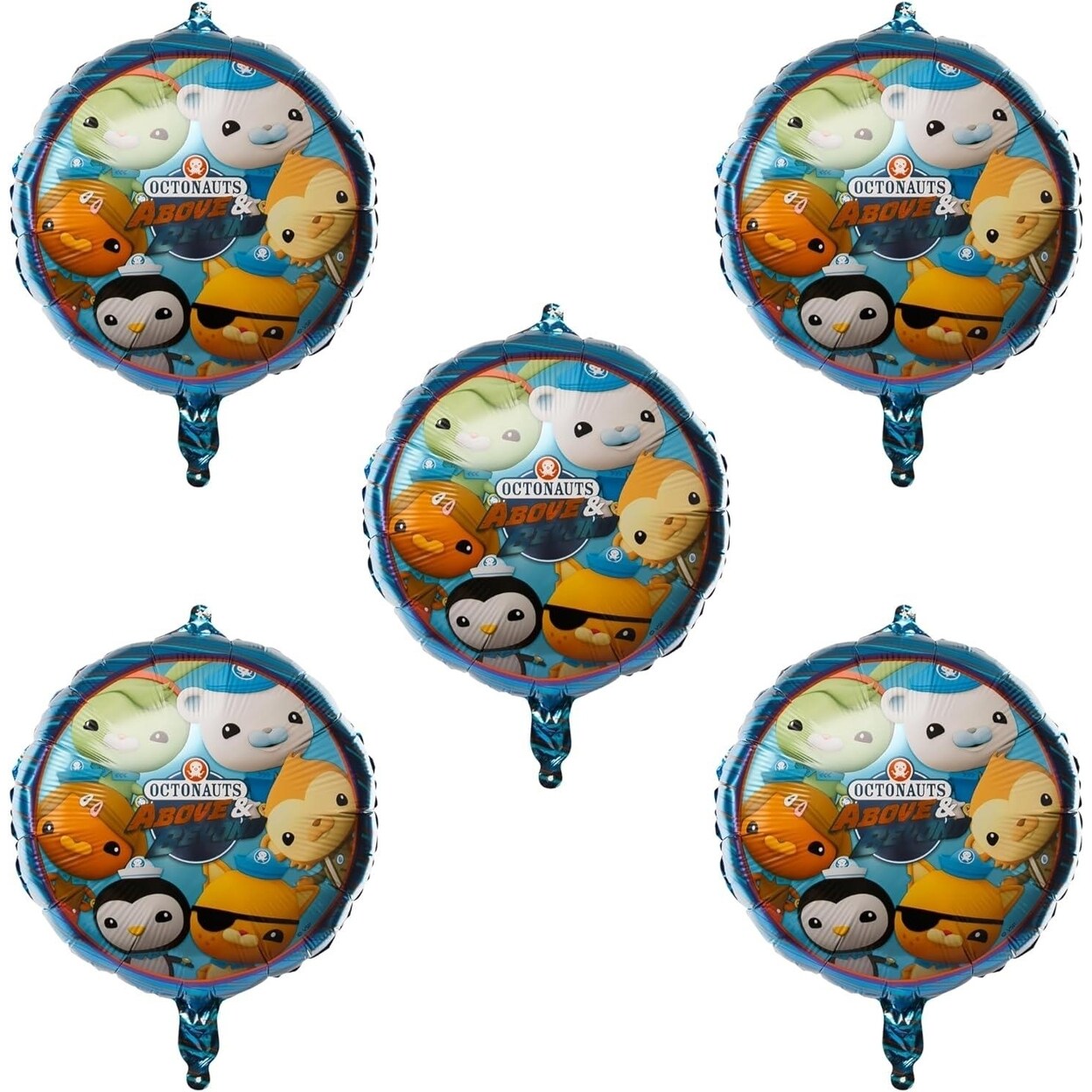 Mighty Mojo Octonauts Foil Balloon Set 5Ct Kids Party Supplies Shimmering