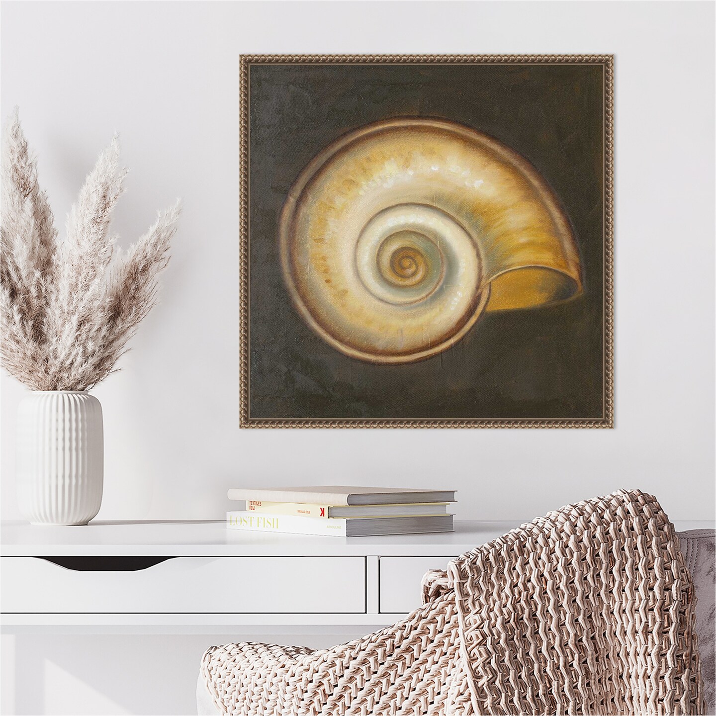 Seashell I by Patricia Pinto Framed Canvas Wall Art