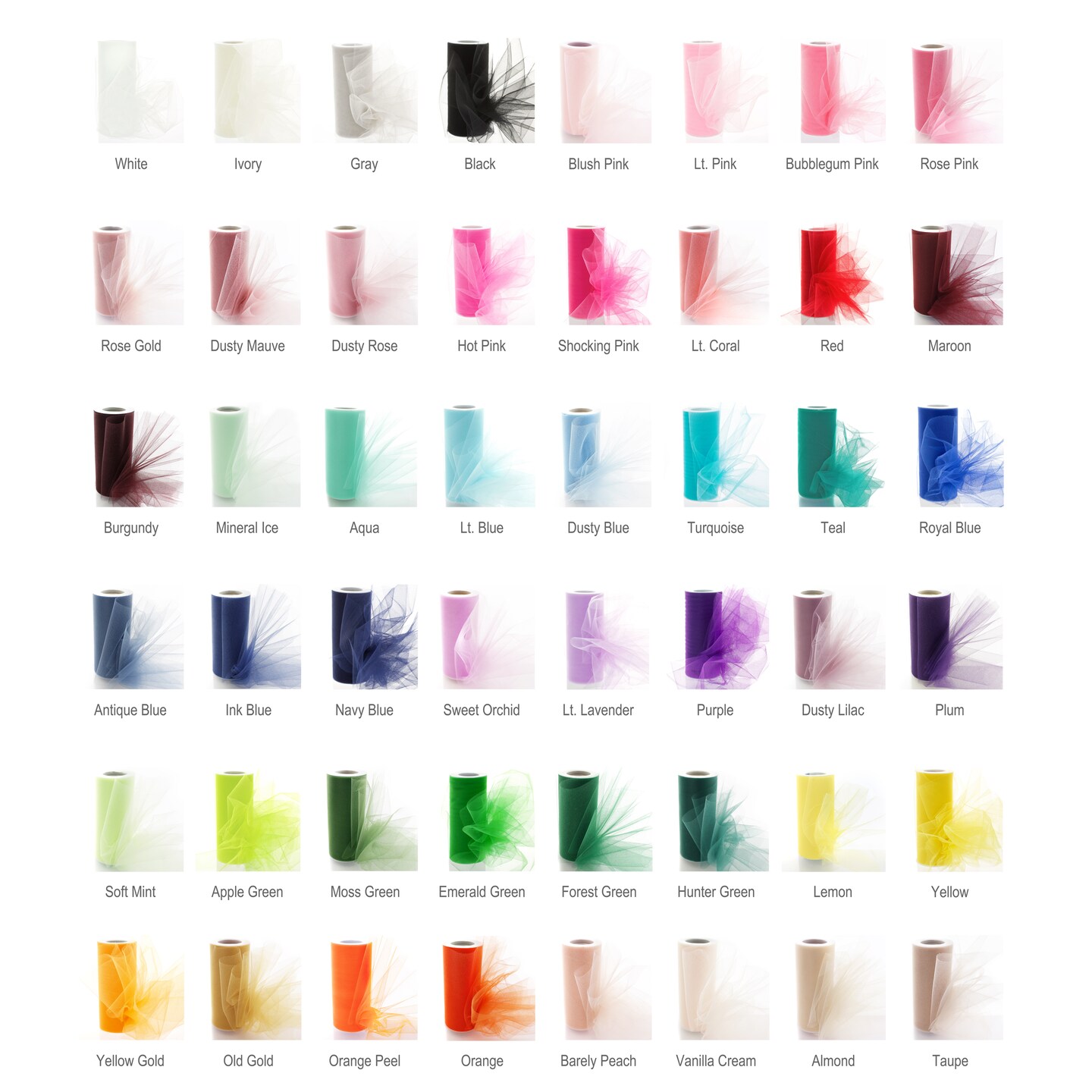 6&#x22; Premium Tulle Aqua 100 Yard