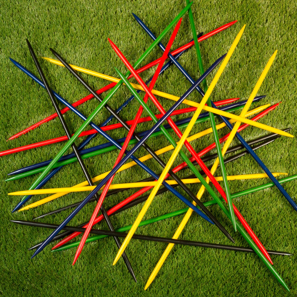 Hey! Play! Jumbo Pick Up Sticks Set of 25 Colorful 31 Inch Long Kids Game Indoor Outdoor