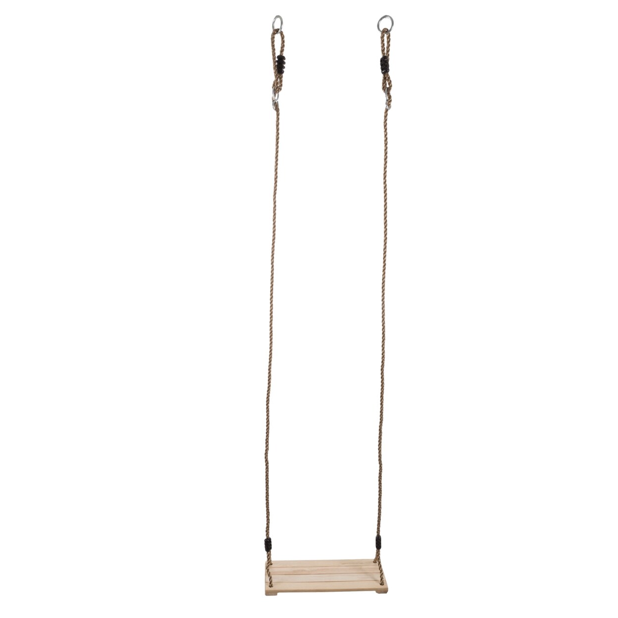 Hey! Play Wooden Tree Swing For Kids 68 Inch Ropes Outdoor Playset Toddler Swing