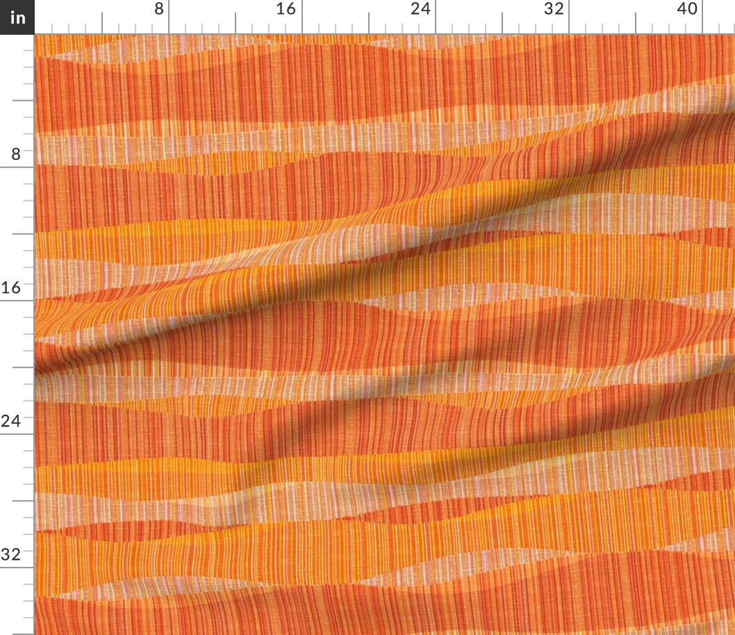 Mid Century Modern Retro Atomic 1950S 1960S Red Orange Custom Printed Fabric by Spoonflower Various Fabrics by the Yard or Fat Quarter
