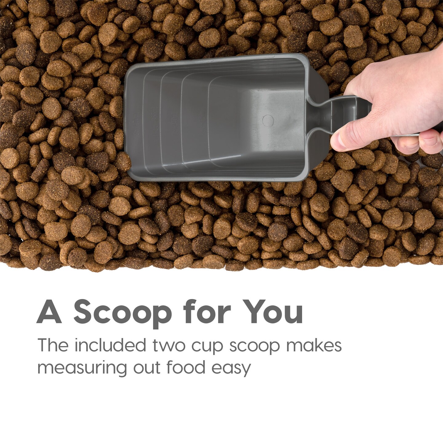 IRIS USA 30lbs+11lbs Airtight Pet Food Storage Container Combo with Scoop and Casters, up to 41lbs