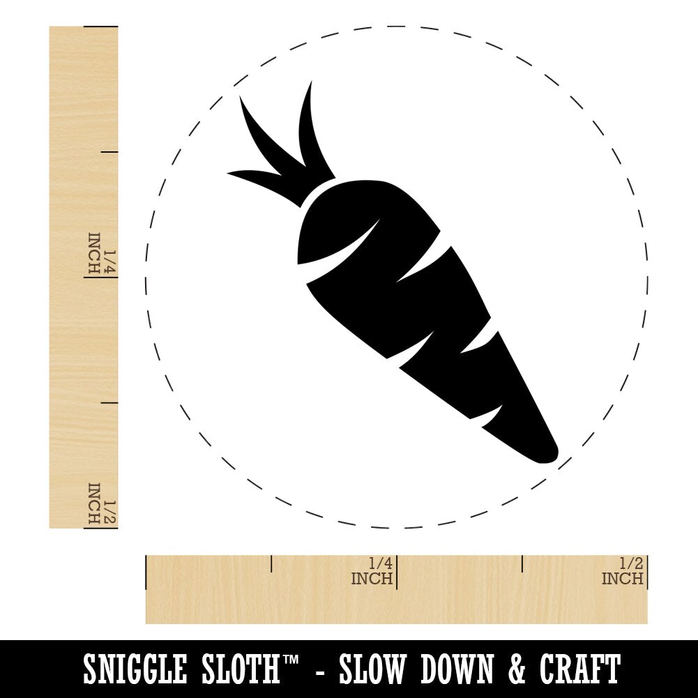 Carrot Vegetable Self-Inking Rubber Stamp for Stamping Crafting Planners