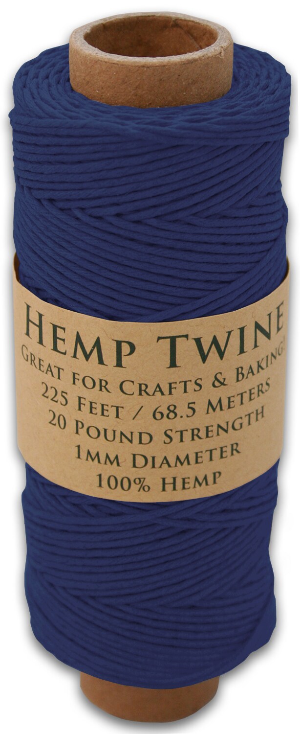 Hemptopia, Hemp Twine Spool, 225ft, All Natural, Multiple Colors