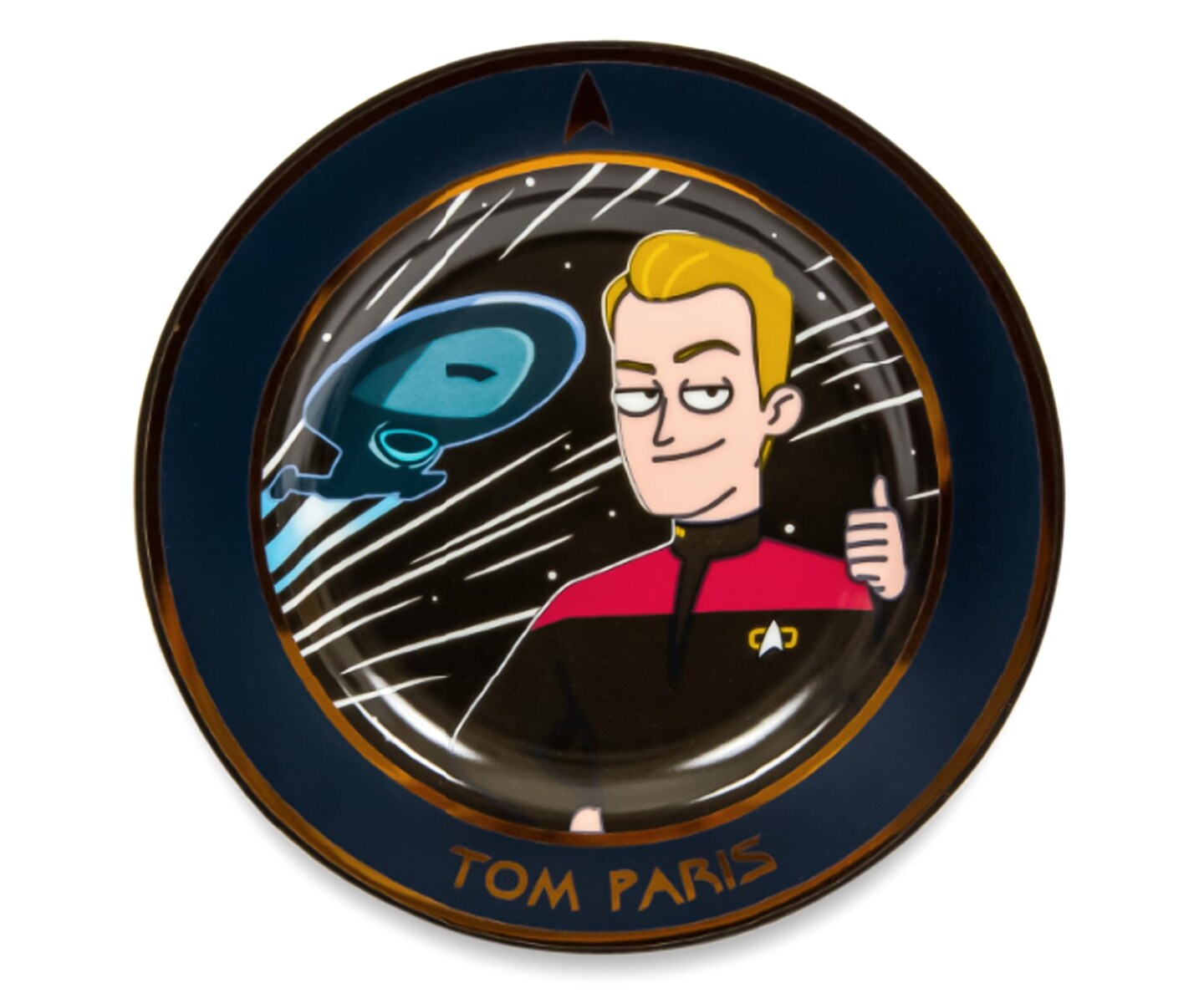 Star Trek: Lower Decks Tom Paris Commemorative Souvenir Plate | 8 Inches