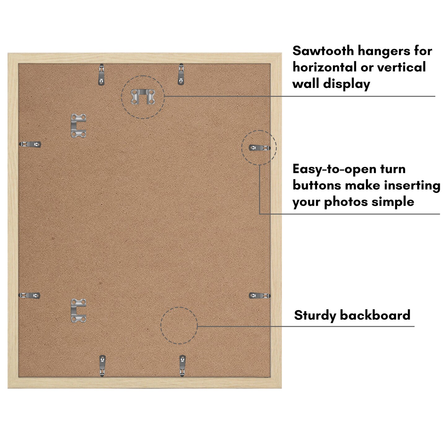 Americanflat 2 Pack of Picture Frames with Mat - Plexiglass Cover