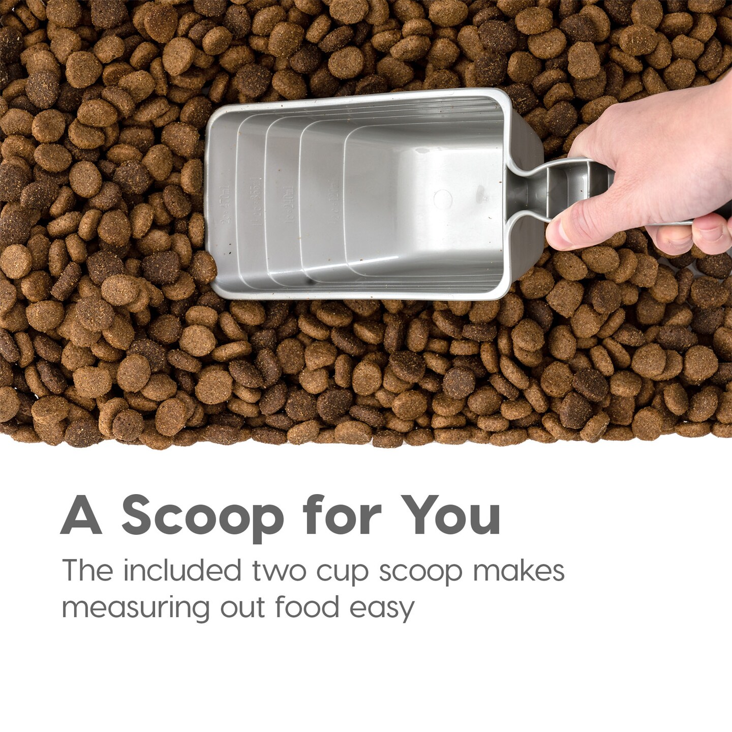 IRIS USA 30lbs+11lbs Airtight Pet Food Storage Container Combo with Scoop and Casters, up to 41lbs