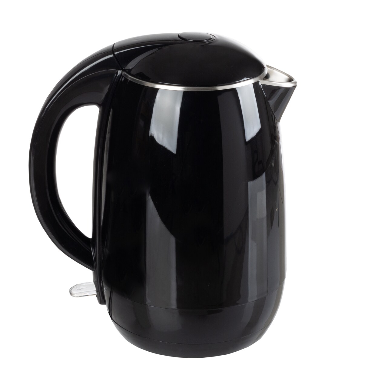 Electric Kettle 1.8L Black Stainless Steel Rapid Boil Auto Shut Off Heater