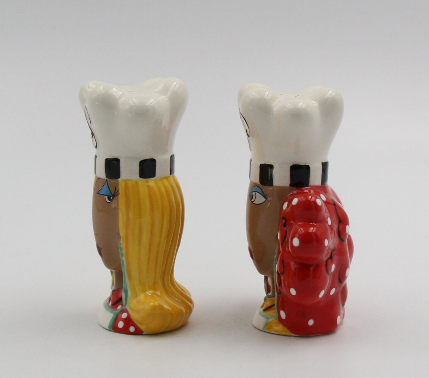 Ceramic African American Lady Chef Salt and Pepper Shakers, Home D&#xE9;cor, Gift for Her, Mom, Friend, or Coworker, Kitchen D&#xE9;cor