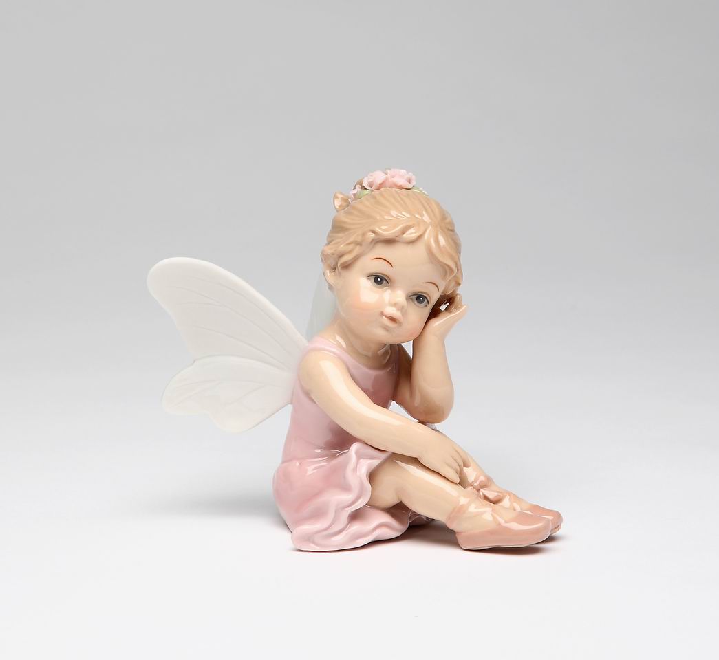 Ceramic Ballerina Fairy Figurine, Home D&#xE9;cor, Gift for Her, Gift for Daughter, Gift for Ballerina Dancer
