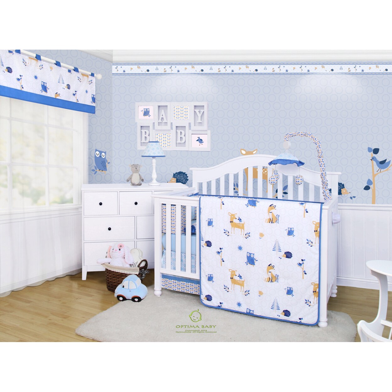 Optima top baby bedding