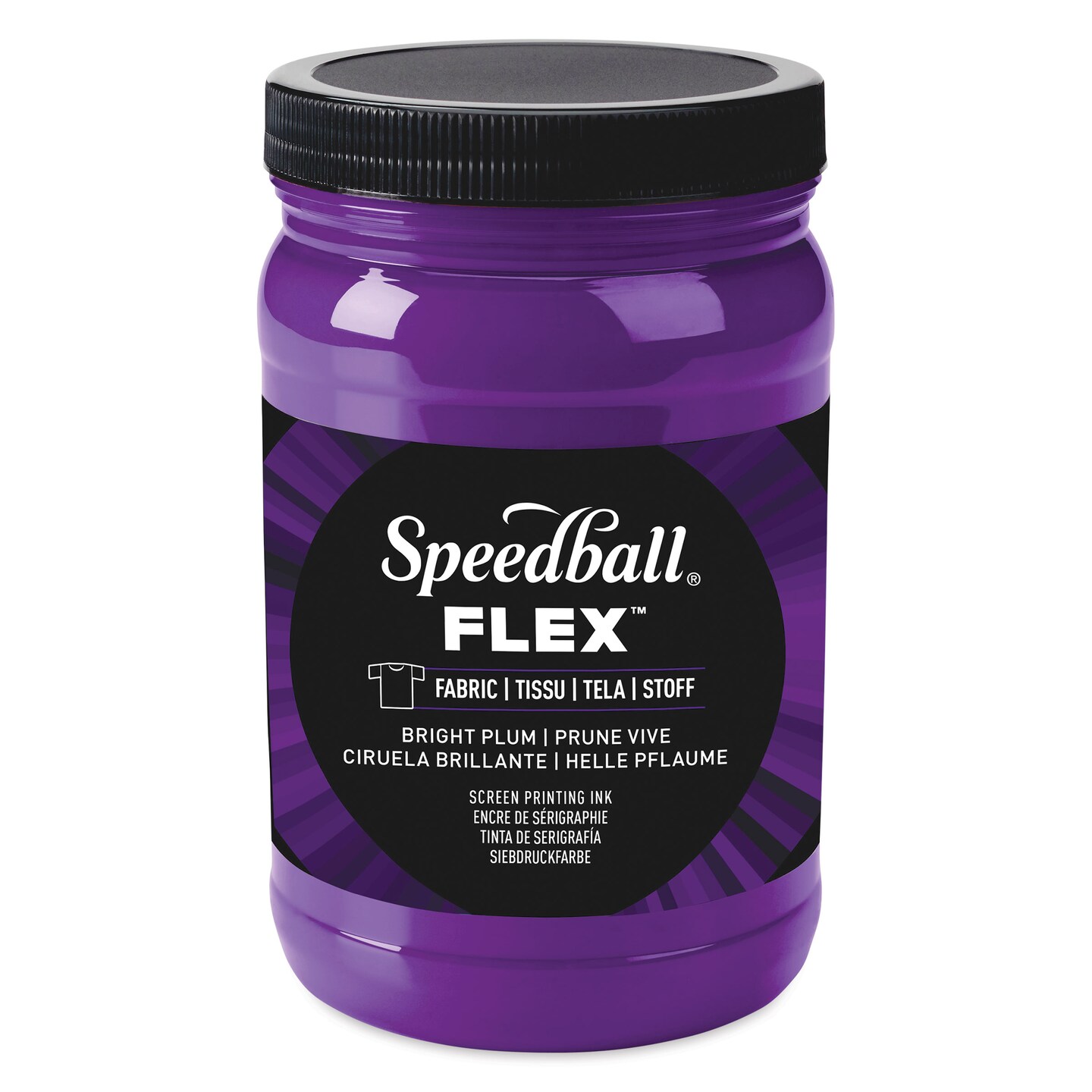 Speedball Flex Screen Printing Fabric Ink - Bright Plum, 32 oz