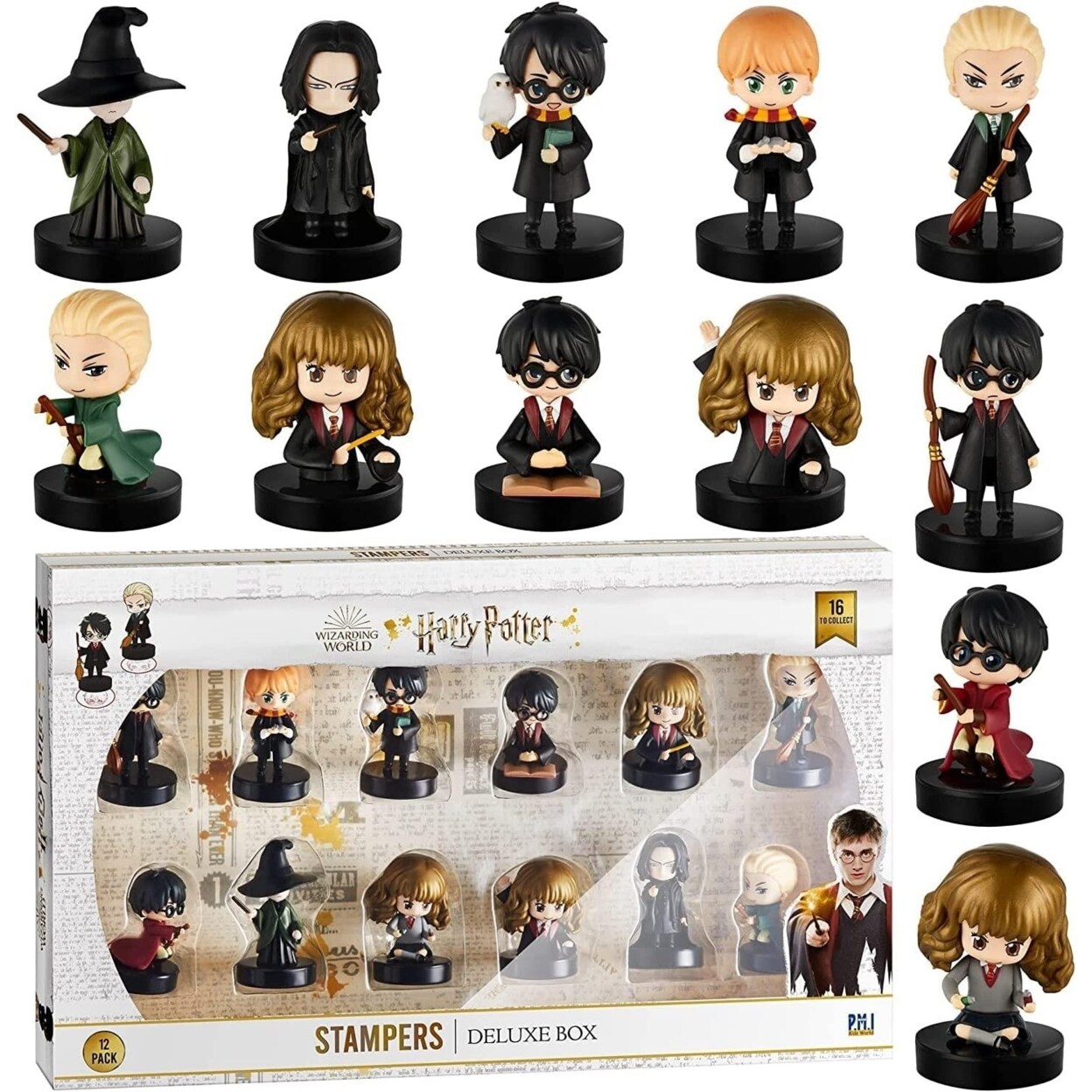 PMI International Harry Potter Stampers 12pk Severus Draco Minerva Hermione Figure Set
