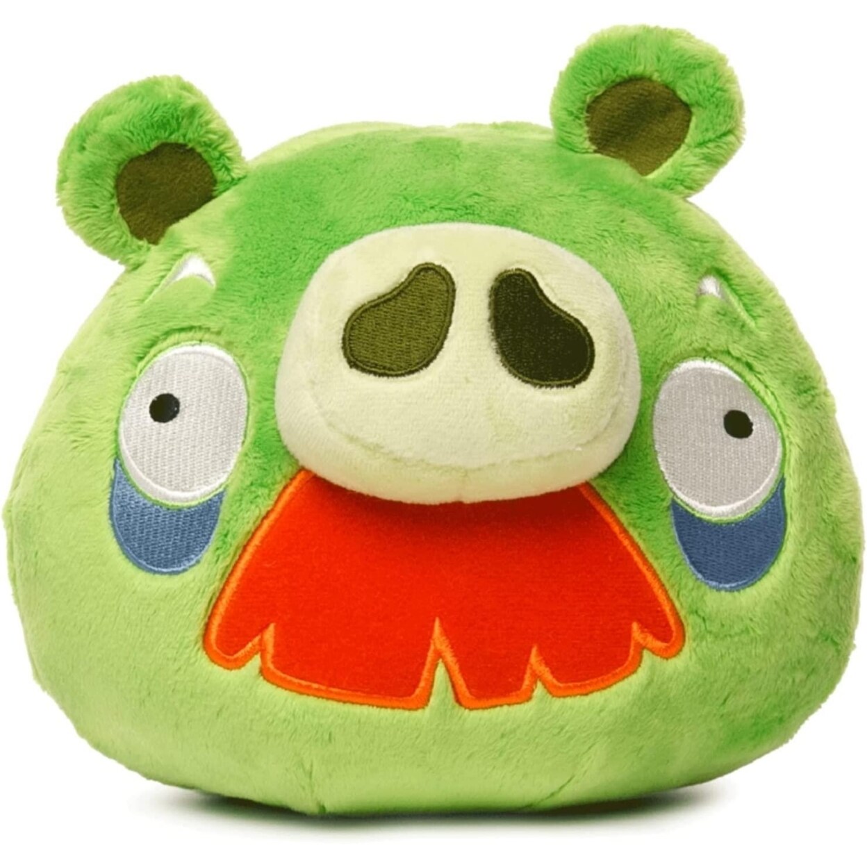 Angry Birds Green Moustache Foreman Pig Plush Bad Piggies 7" Pillow Doll Soft
