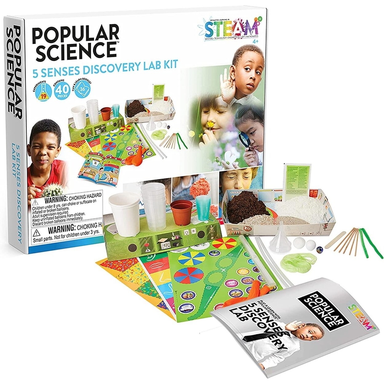 WOW! Stuff Popular Science 5 Senses Discovery Lab Kit Educational Kids Interactive