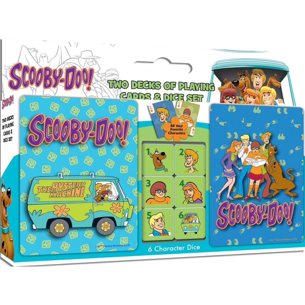 MasterPieces Scooby Doo 2-pack Playing Cards and Dice Set