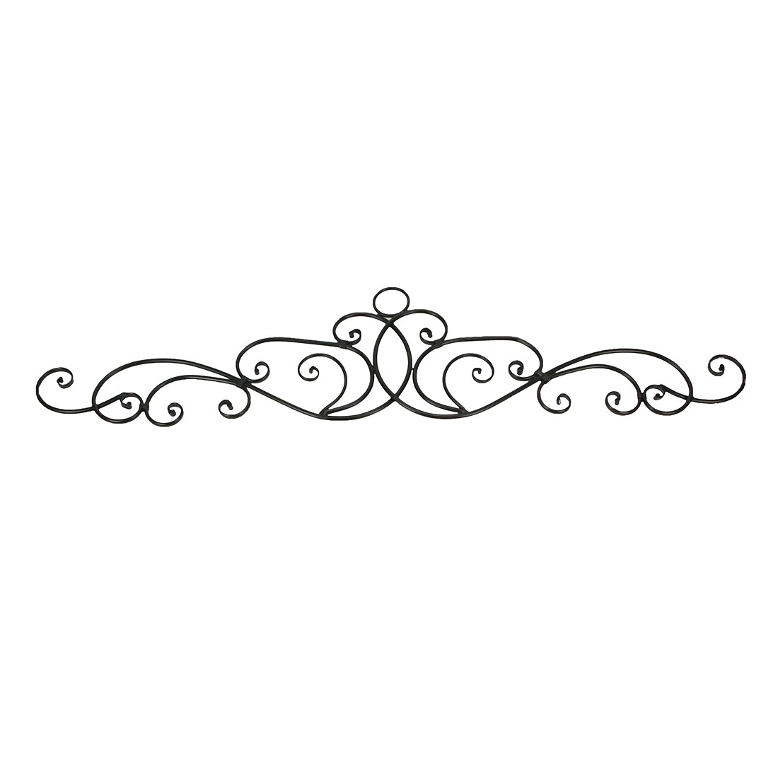 Antique Bronze Finish Scroll Wall Hanging Door Pediment