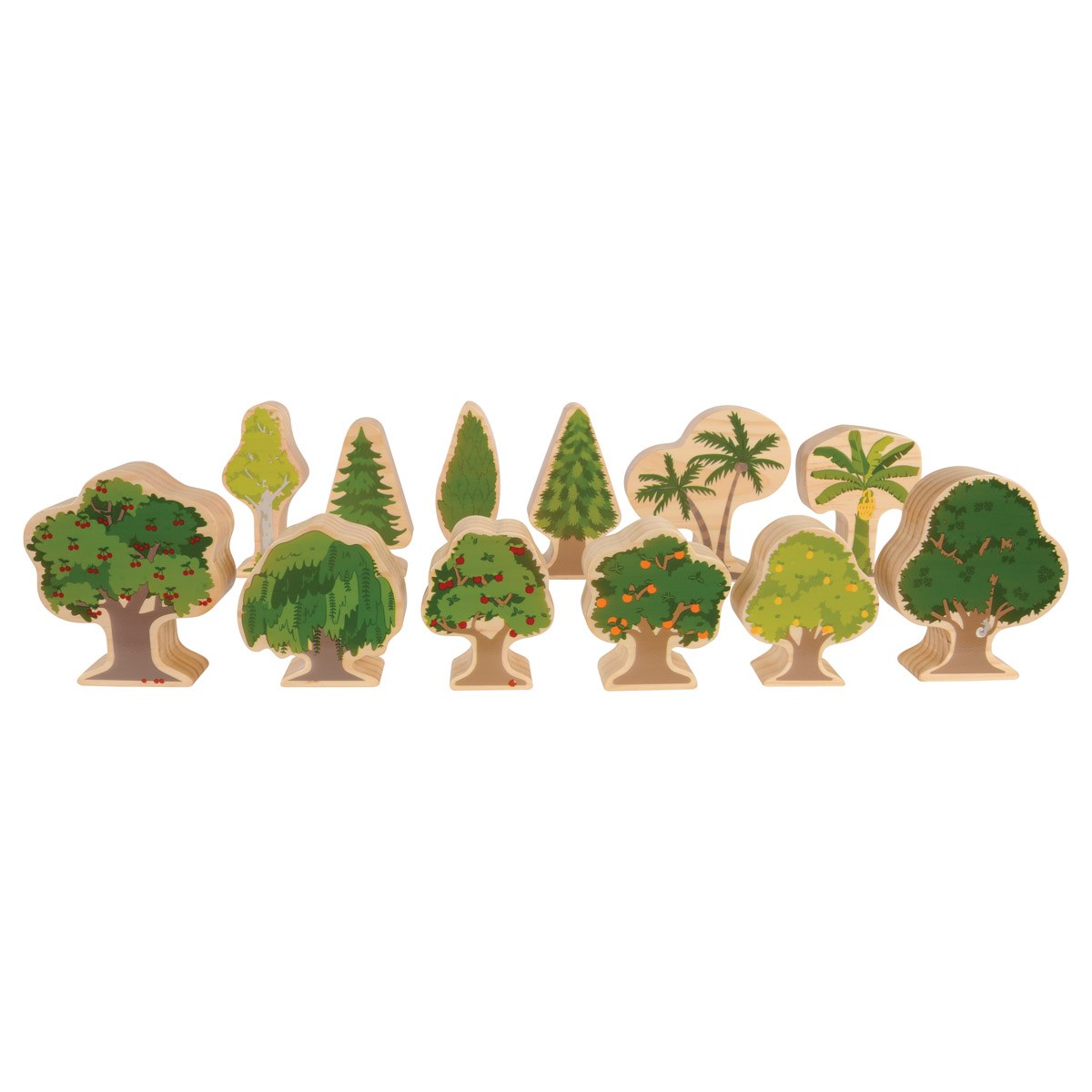 Kaplan Early Learning Company Four Seasons Wood Trees - Double-Sided