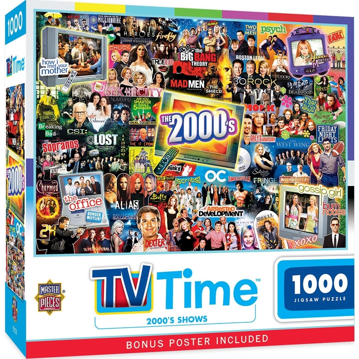 MasterPieces TV Time - 2000s Shows 1000 Piece Jigsaw Puzzle