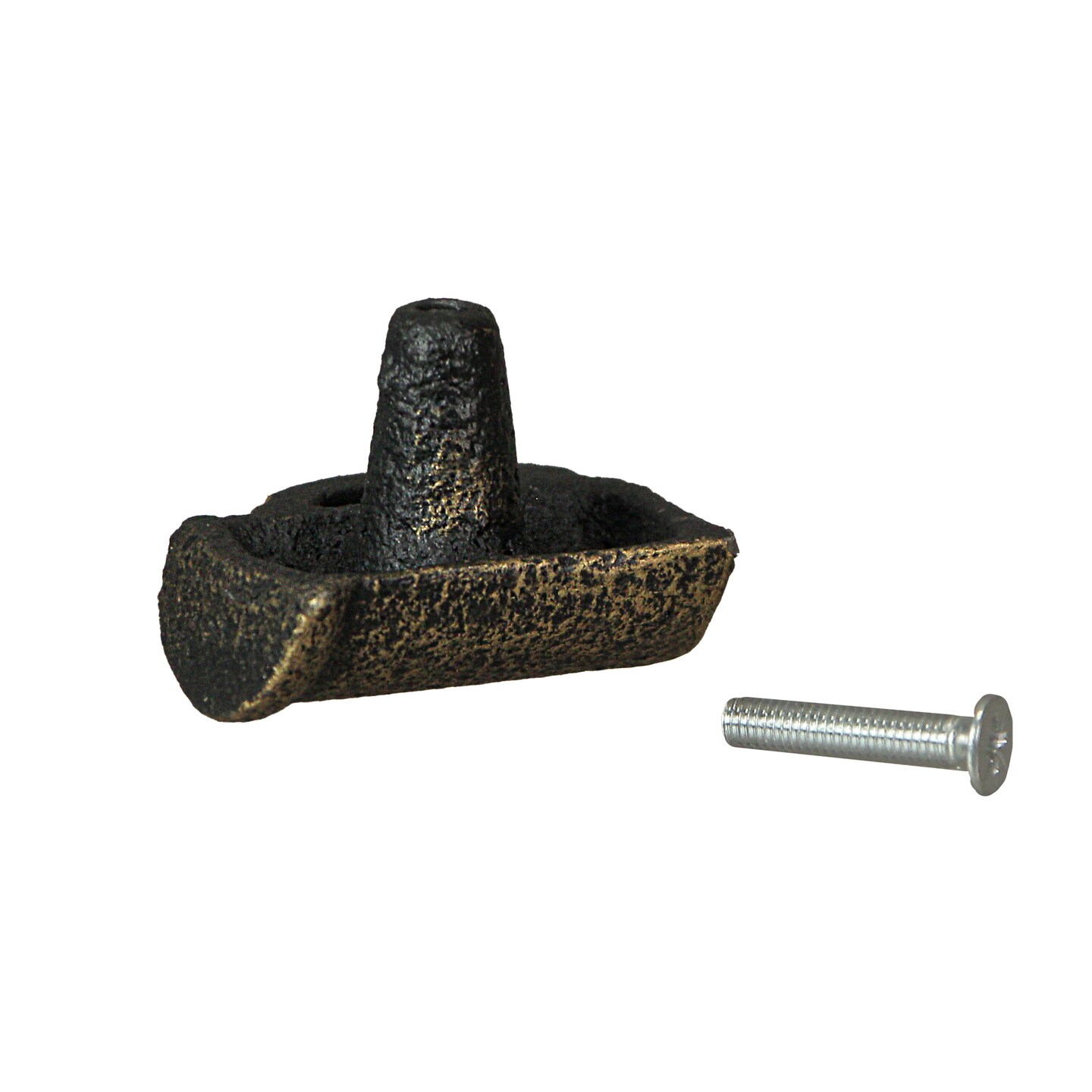 Antique Finish Cast Iron Beer Mug Decorative Cabinet Knob Drawer Pulls Set of 6