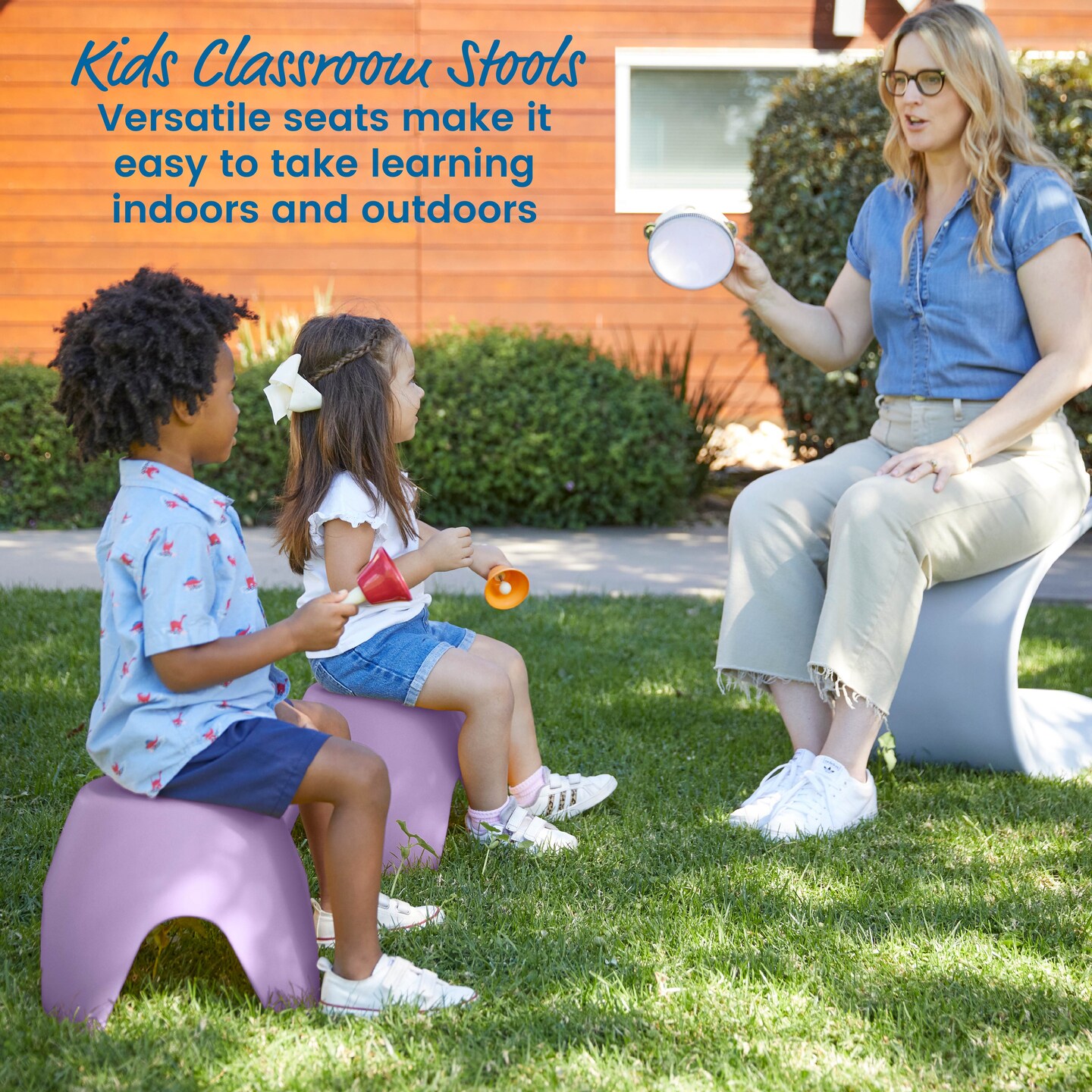 Ayana Stool Set, Flexible Seating, 4-Pack