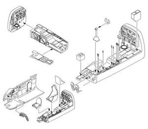 Special Hobby  1/32 Junkers Ju 88A Interior set for REV 1/32