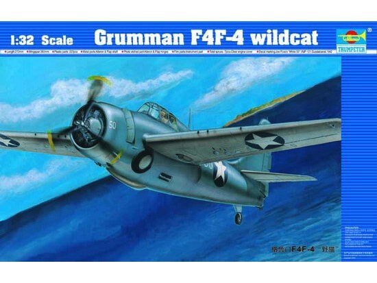 Trumpeter  1/32 Trumpeter 1/32 Grumman F4F-4 Wildcat Plastic Model