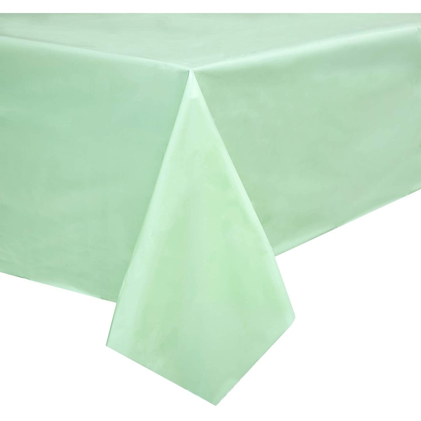 Sparkle and Bash Mint Green Plastic Rectangle Party Table Cloth Cover (3 Pack)