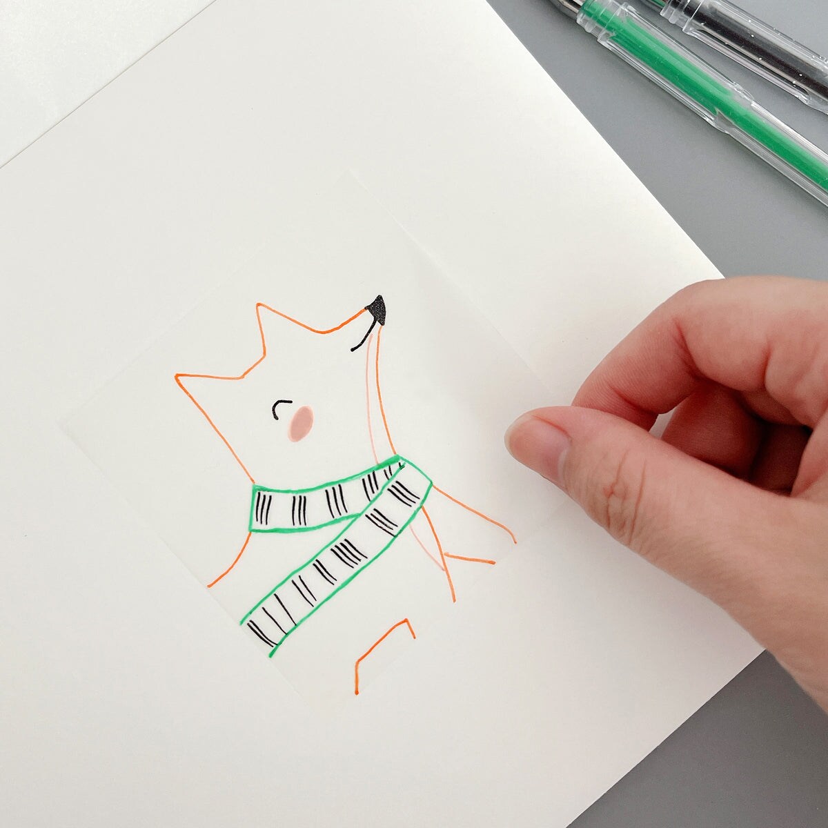 Wrapables Transparent Sticky Notes, Waterproof Self-Adhesive Memos for Home, School, Office (Set of 5)