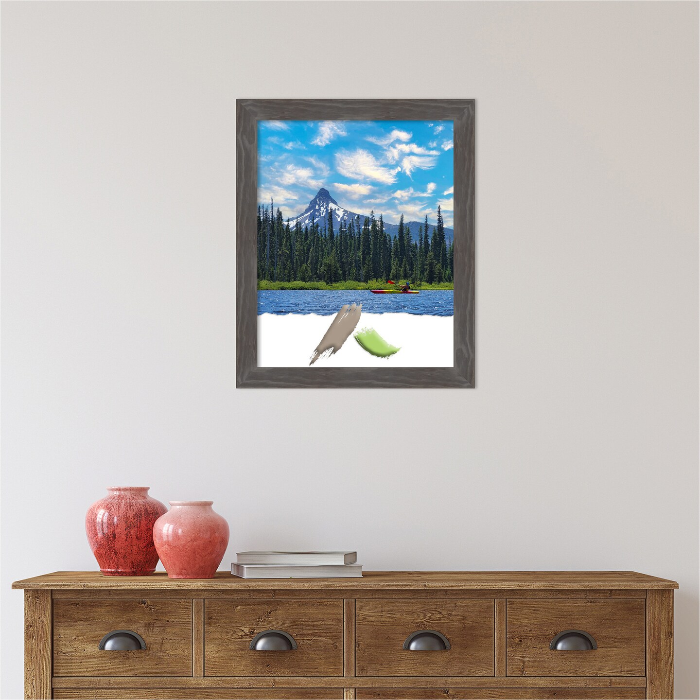 Woodridge Rustic Grey Wood Picture Frame, Photo Frame, Art Frame