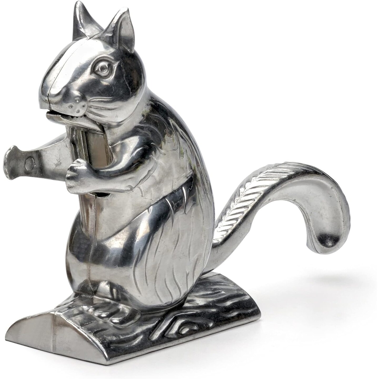 RSVP International Nutty Squirrel Nutcracker, Stainless Steel, Adorable Novelty Addition to Your Kitchen, Cracks All Types of Nuts, Great Housewarming