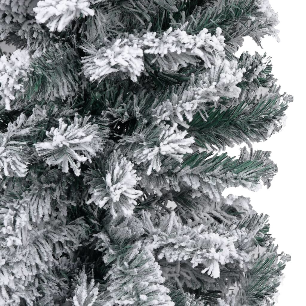 Slim Artificial Christmas Tree with LEDs&#x26;Ball Set