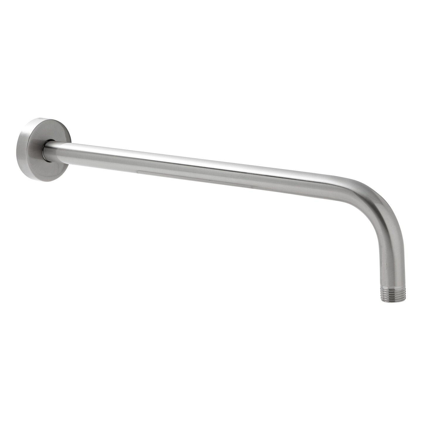 Shower Head Arm Extension with Flange, 15 Inch Wall Mounted Extension Arm for Rainfall Shower Head (Brushed Nickel)