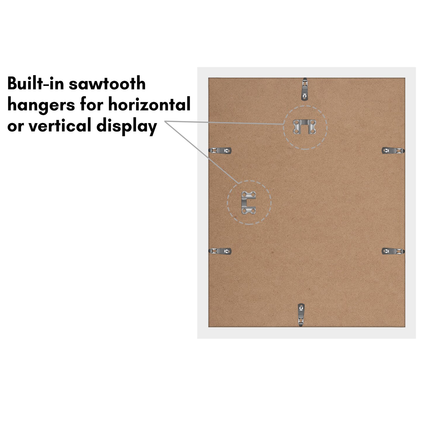Americanflat Picture Frame Set with Mat - Set of 5 - Photo Frame Set of Five for Wall Display - Plexiglass Cover - Hanging Hardware