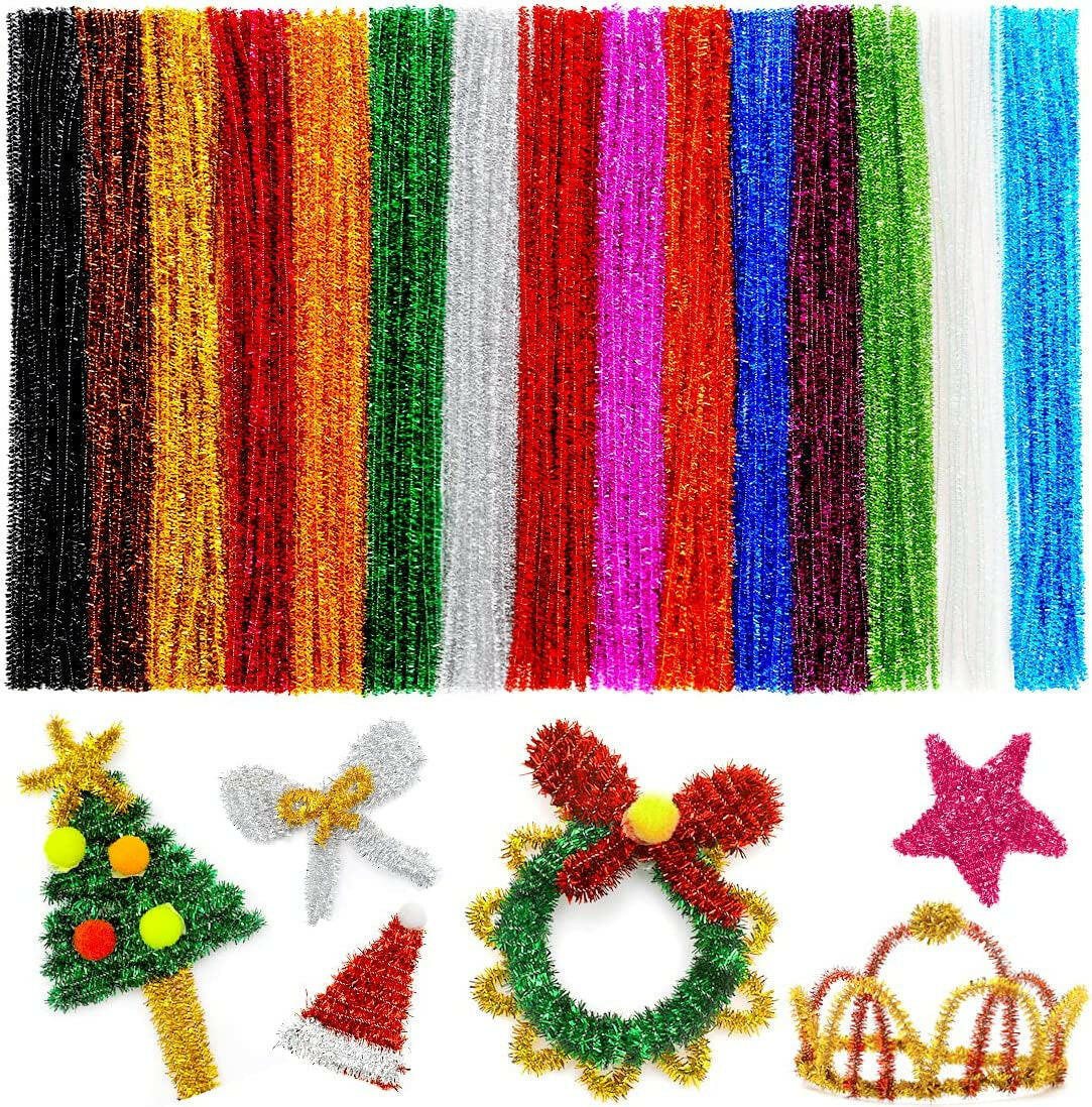 200Pcs 20Colors, Pipe Cleaners, Chenille Stems, Pipe Cleaners for Crafts, Pipe  Cleaner Crafts, Art and Craft Supplies,…
