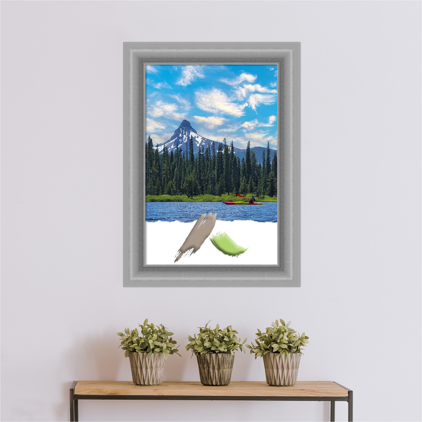 Peak Polished Nickel Picture Frame, Photo Frame, Art Frame