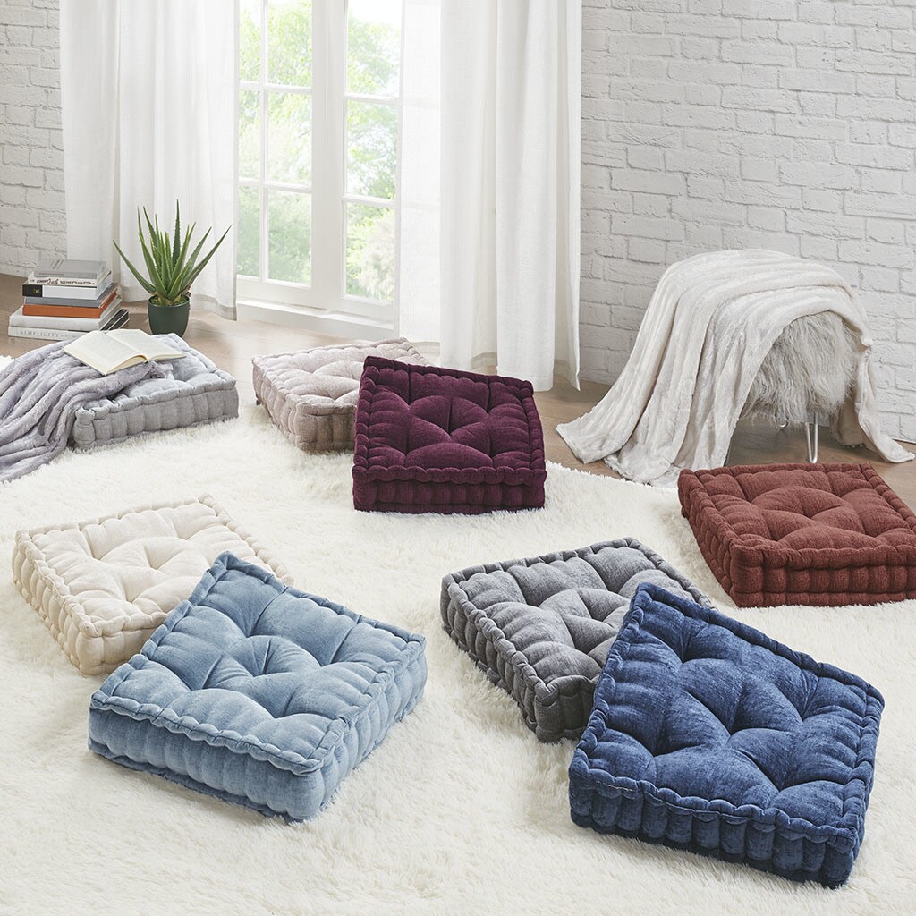 Poly Chenille Lounge Floor Pillow Cushion