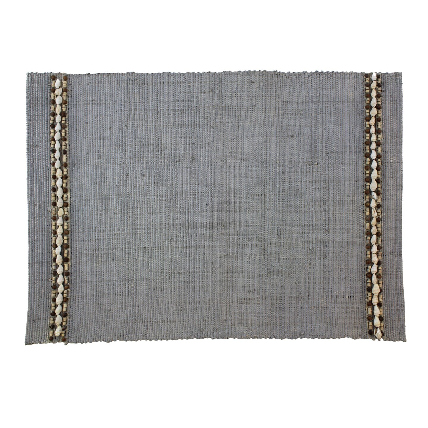 Set of 4 Grey Raffia Placemat