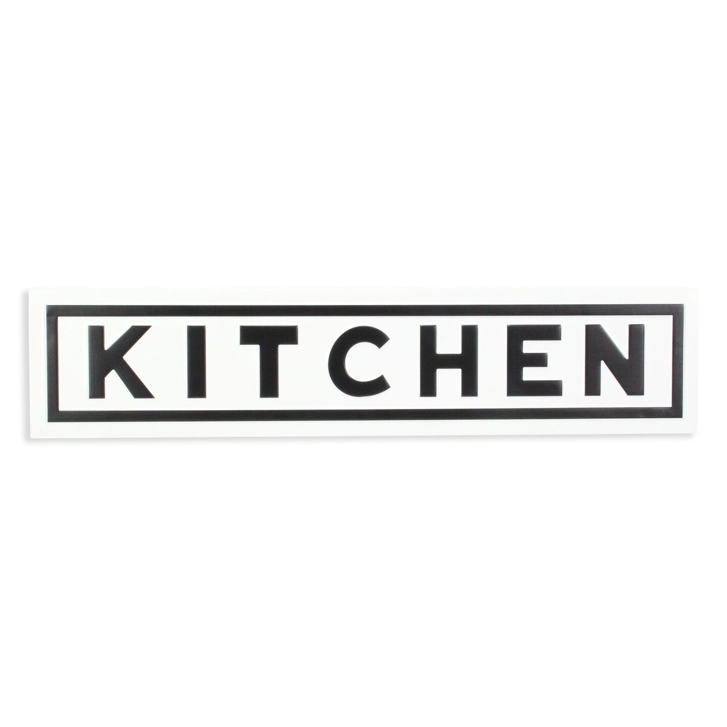 Contemporary Home Living 36.5” White and Black Metallic Rectangular ...