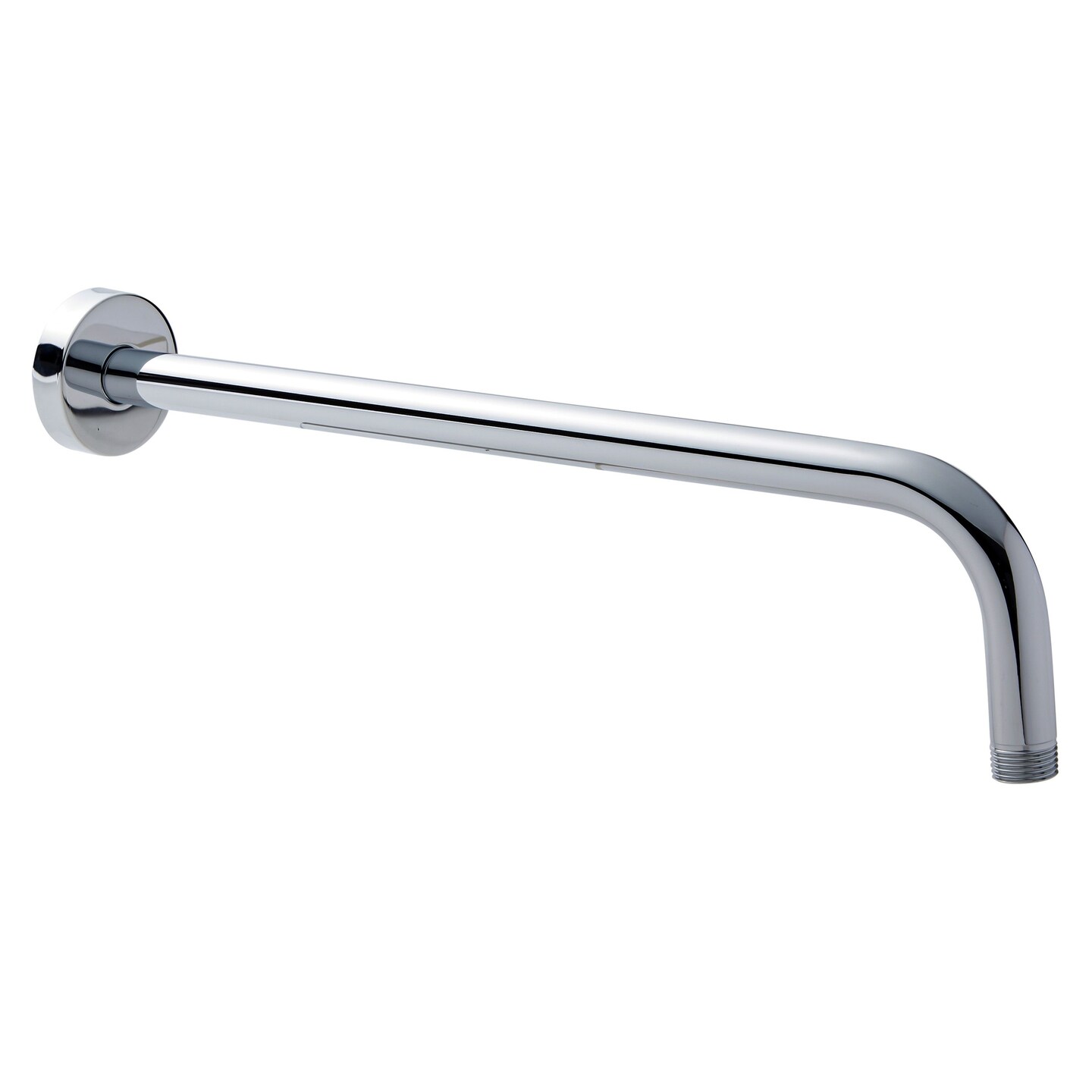 Shower Head Arm Extension with Flange, 15 Inch Wall Mounted Extension Arm for Rainfall Shower Head (Silver Chrome)