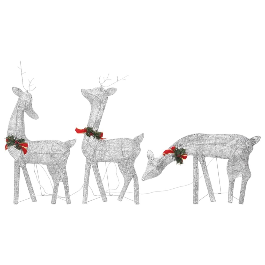 6 pcs Christmas Reindeers with White Mesh